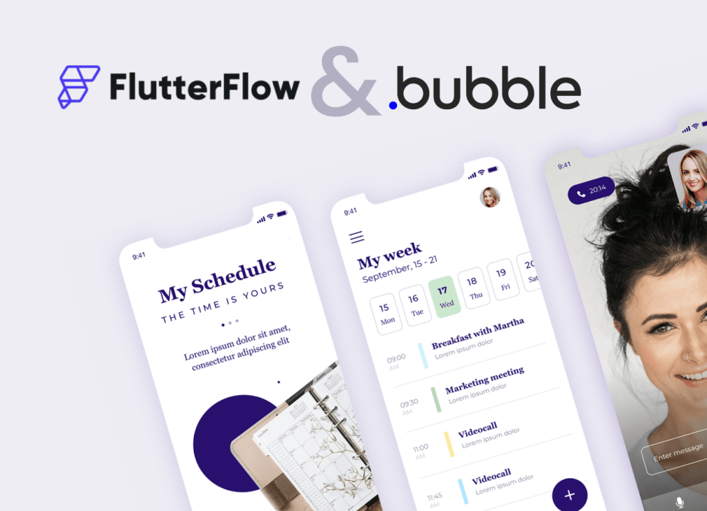 Couverture de l'article Bubble and FlutterFlow