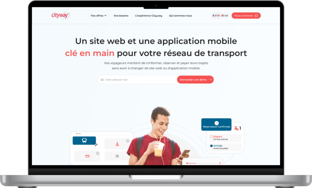 Landing page de Cityway